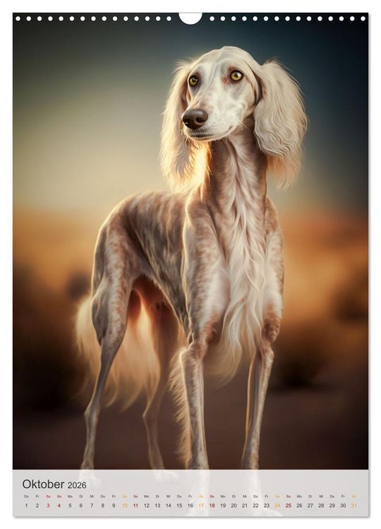 Produktbild: Persischer Windhund (Wandkalender 2026 DIN A3 hoch), CALVENDO Monatskalender