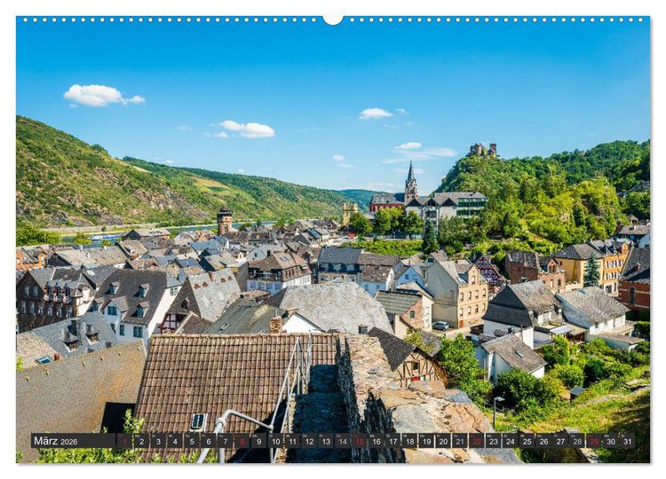 Produktbild: Oberwesel - Stadt der T&uuml;rme (hochwertiger Premium Wandkalender 2026 DIN A2 quer), Kunstdruck in Hochglanz