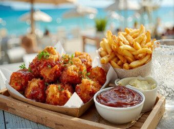 Produktbild: CALVENDO Puzzle Chicken Nuggets und Pommes - sie d&uuml;rfen nicht fehlen | 2000 Teile Lege-Gr&ouml;&szlig;e 90x67cm Foto-Puzzle f&uuml;r gl&uuml;ckliche Stunden