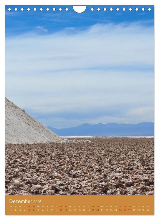 Produktbild: Erlebe mit mir die Atacama (Wandkalender 2026 DIN A4 hoch), CALVENDO Monatskalender