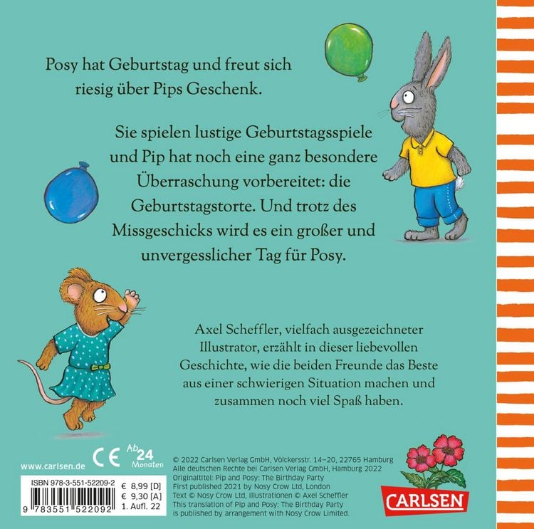Produktbild: Pip und Posy: Pip und Posy feiern Geburtstag