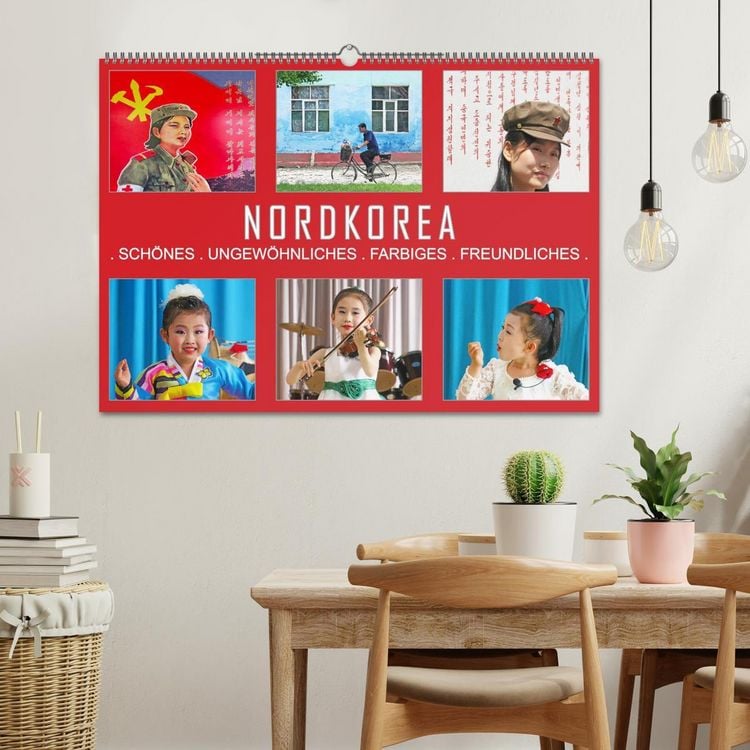 Produktbild: NORDKOREA - SCH&Ouml;NES UNGEW&Ouml;HNLICHES FARBIGES FREUNDLICHES (Wandkalender 2026 DIN A2 quer), CALVENDO Monatskalender