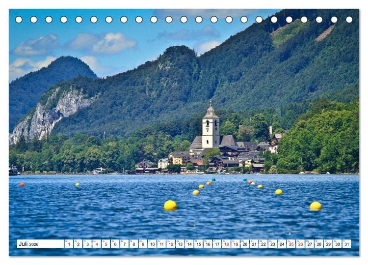 Produktbild: Kajaktour am Wolfgangsee (Tischkalender 2026 DIN A5 quer), CALVENDO Monatskalender