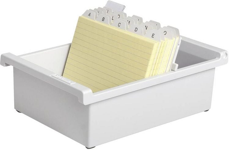 Produktbild: HAN 965-0-11 Karteitrog Lichtgrau max. Anzahl der Karten: 800 Karten DIN A5 quer