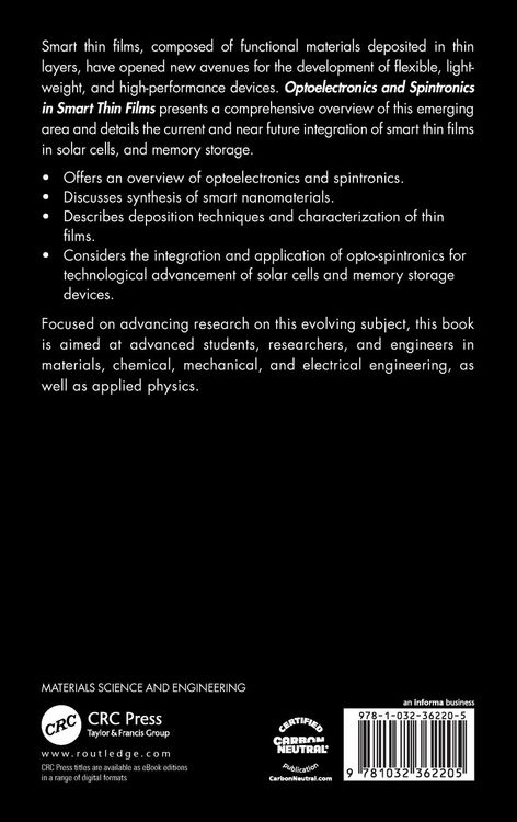 Produktbild: Optoelectronics and Spintronics in Smart Thin Films