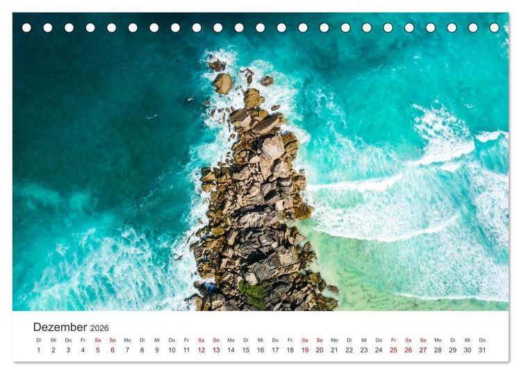 Produktbild: In Gedanken auf den Seychellen (Tischkalender 2026 DIN A5 quer), CALVENDO Monatskalender