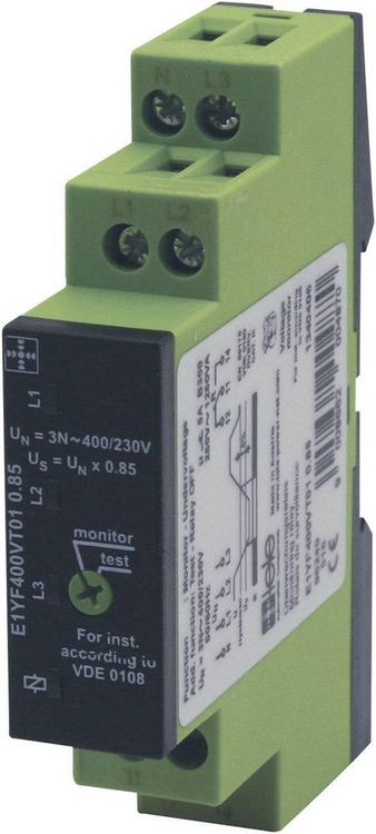 Produktbild: &Uuml;berwachungsrelais 1 Wechsler tele E1YF400VT01 0.85 1 St.