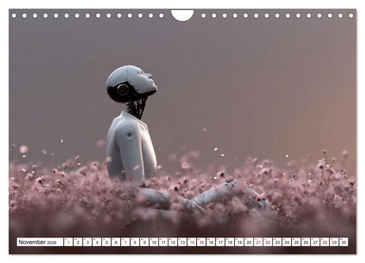 Produktbild: Roboter &ndash; Technik, Poesie und ein Hauch Magie (Wandkalender 2026 DIN A4 quer), CALVENDO Monatskalender