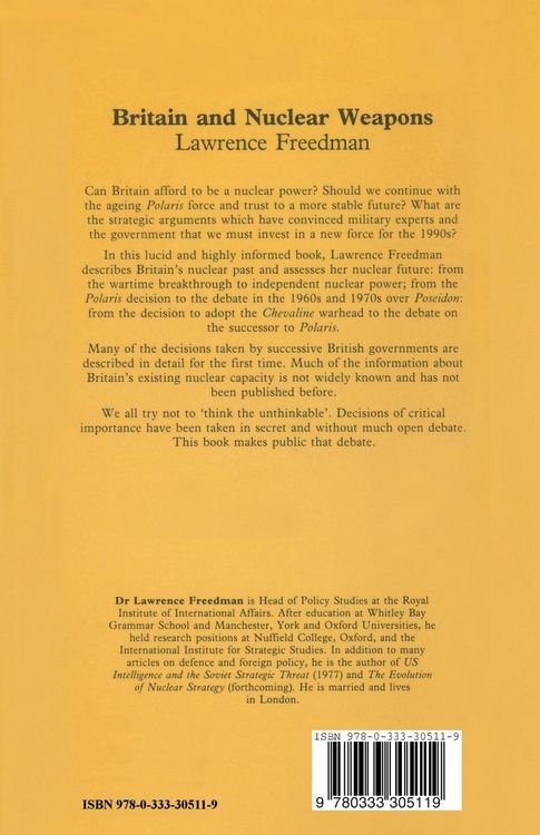 Produktbild: Britain and Nuclear Weapons
