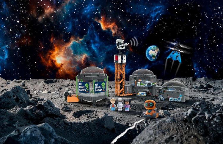 Produktbild: Fischertechnik 579433 - Space World, Weltraum-Station, Bausatz,