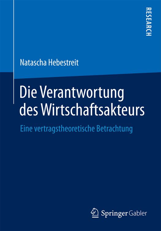Produktbild: Die Verantwortung des Wirtschaftsakteurs