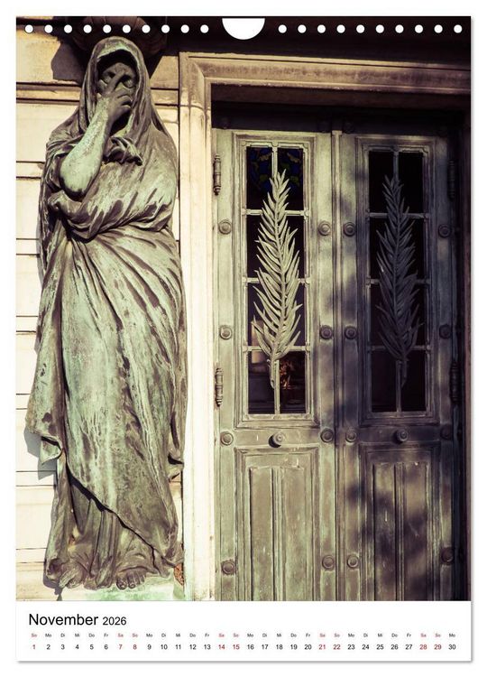 Produktbild: Le Cimeti&egrave;re du P&egrave;re-Lachaise in Paris (Wandkalender 2026 DIN A4 hoch), CALVENDO Monatskalender