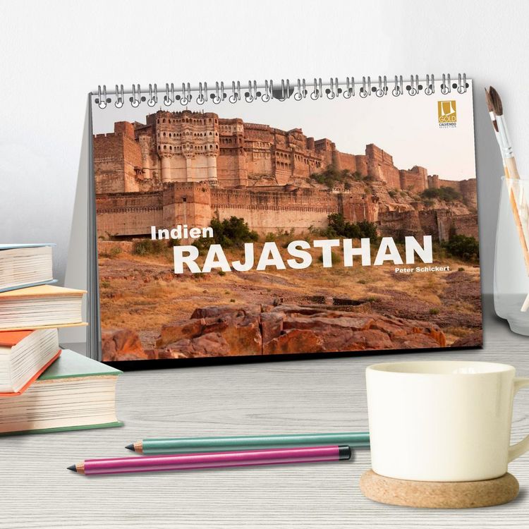 Produktbild: Indien - Rajasthan (Tischkalender 2026 DIN A5 quer), CALVENDO Monatskalender