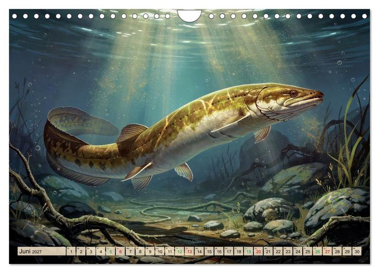 Produktbild: Aale in Seen und Fl&uuml;ssen (Wandkalender 2027 DIN A4 quer), CALVENDO Monatskalender