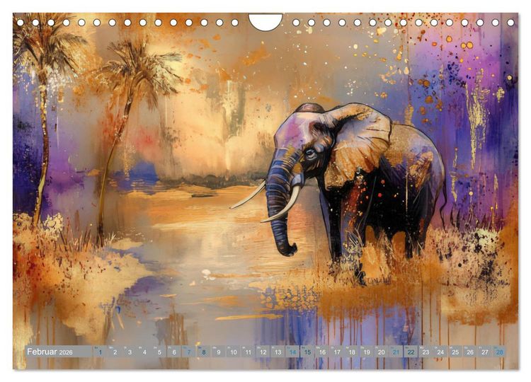 Produktbild: Farbenfrohe Giganten (Wandkalender 2026 DIN A4 quer), CALVENDO Monatskalender