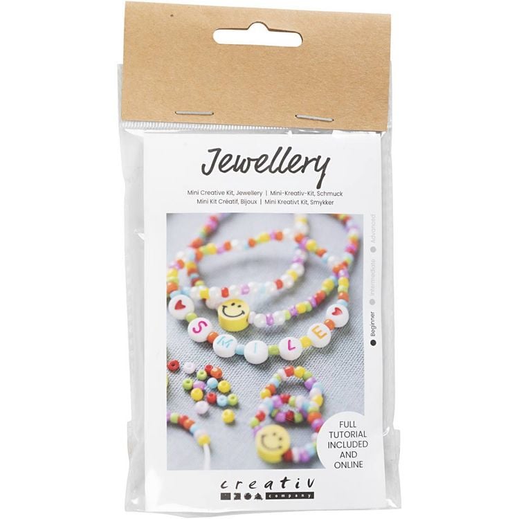 Produktbild: Creativ Company DIY Sets Beads Mini Kreativ Set Schmuck, Armband und Fingerring, Kreativ Box