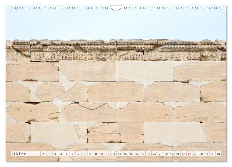 Produktbild: Gr&egrave;ce antique et Architecture (Calendrier mural 2026 DIN A3 vertical), CALVENDO calendrier mensuel