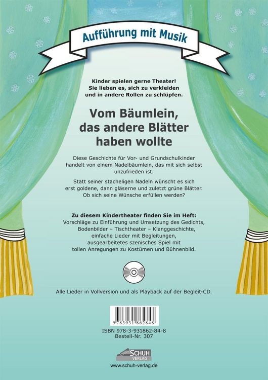 Produktbild: Vom B&auml;umlein, das andere Bl&auml;tter haben wollte (inkl. CD)