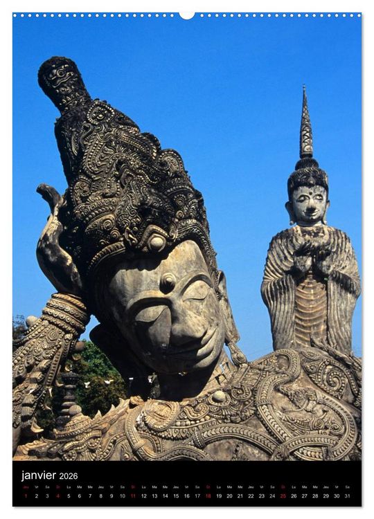 Produktbild: Bouddha Portraits du Sage (Calendrier mural 2026 DIN A2 horizontal) calendrier de bureau