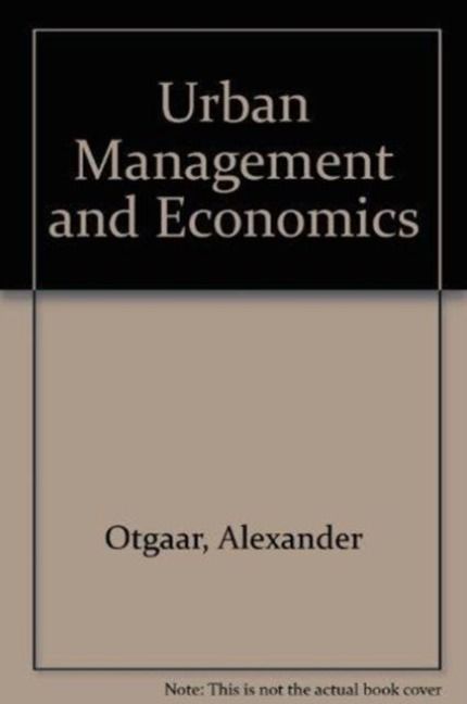 Produktbild: Urban Management and Economics