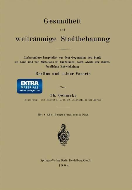 Produktbild: Gesundheit und weitr&auml;umige Stadtbebauung