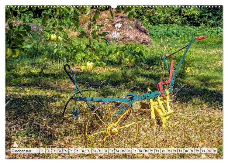 Produktbild: Landmaschinen im Dornr&ouml;schenschlaf (hochwertiger Premium Wandkalender 2027 DIN A2 quer), Kunstdruck in Hochglanz