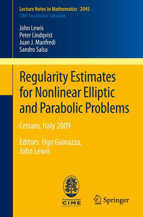 Produktbild: Regularity Estimates for Nonlinear Elliptic and Parabolic Problems