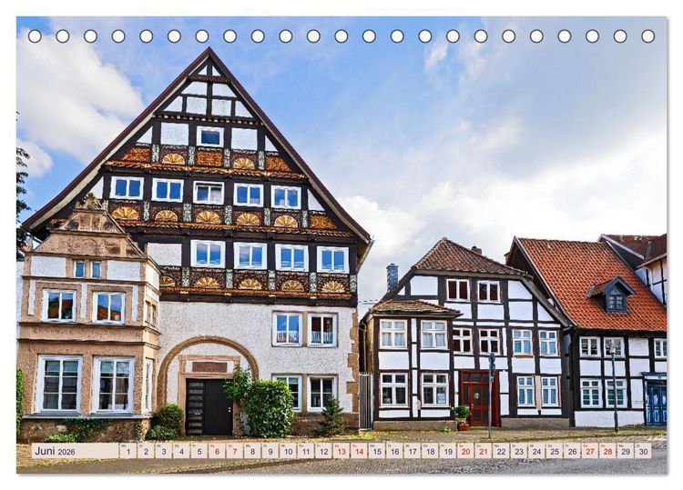 Produktbild: LEMGO - Weserrenaissance und Fachwerkromantik (Tischkalender 2026 DIN A5 quer), CALVENDO Monatskalender