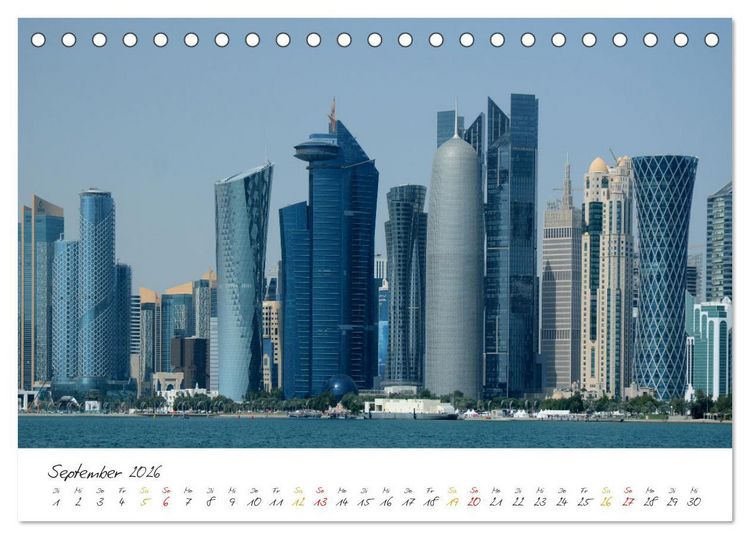 Produktbild: Doha, die arabische Welt im Aufbruch (Tischkalender 2026 DIN A5 quer), CALVENDO Monatskalender