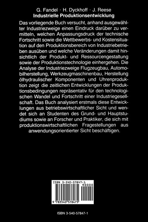 Produktbild: Industrielle Produktionsentwicklung