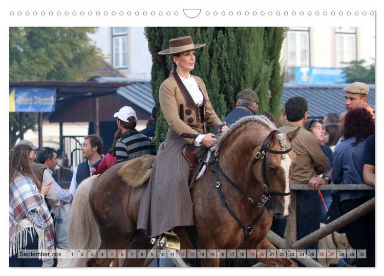 Produktbild: Portugal - Pferdefestival von Goleg&atilde; (Wandkalender 2026 DIN A3 quer), CALVENDO Monatskalender