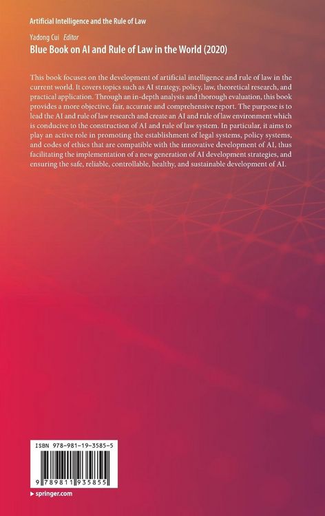 Produktbild: Blue Book on AI and Rule of Law in the World (2020)