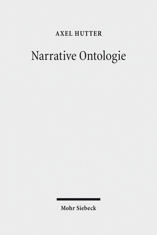 Produktbild: Narrative Ontologie