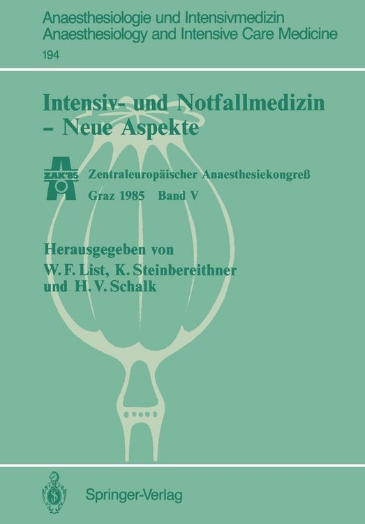 Produktbild: Intensiv- und Notfallmedizin - Neue Aspekte
