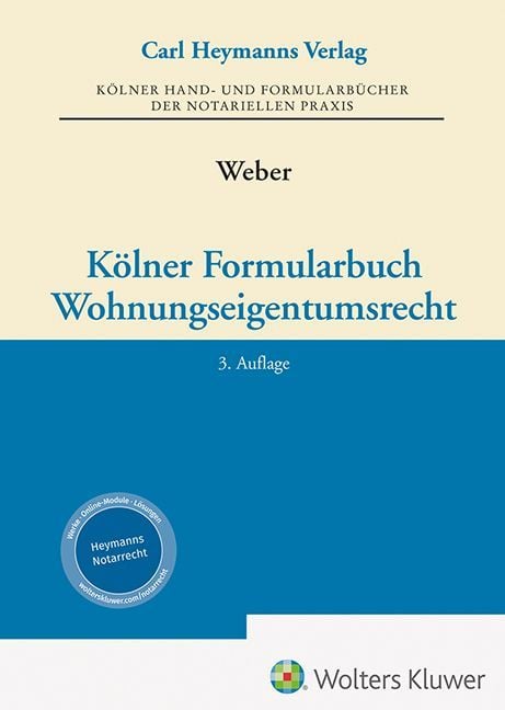 Produktbild: K&ouml;lner Formularbuch Wohnungseigentumsrecht