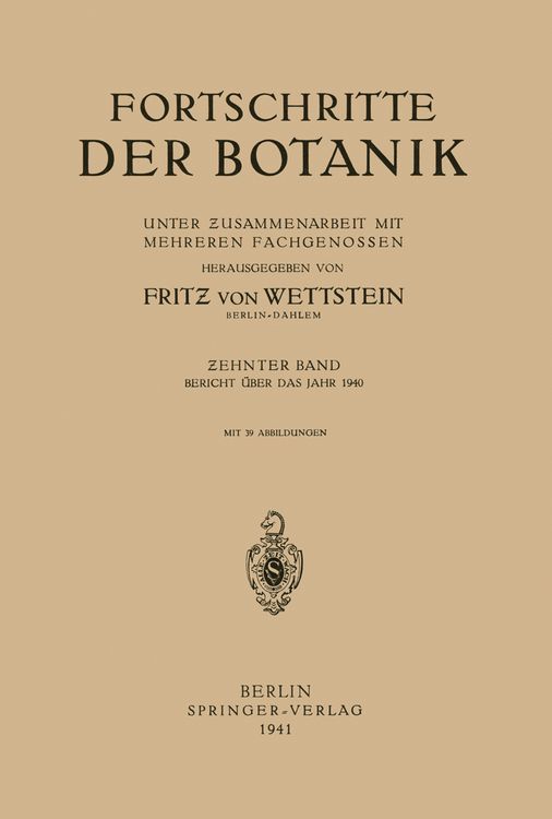 Produktbild: Fortschritte der Botanik