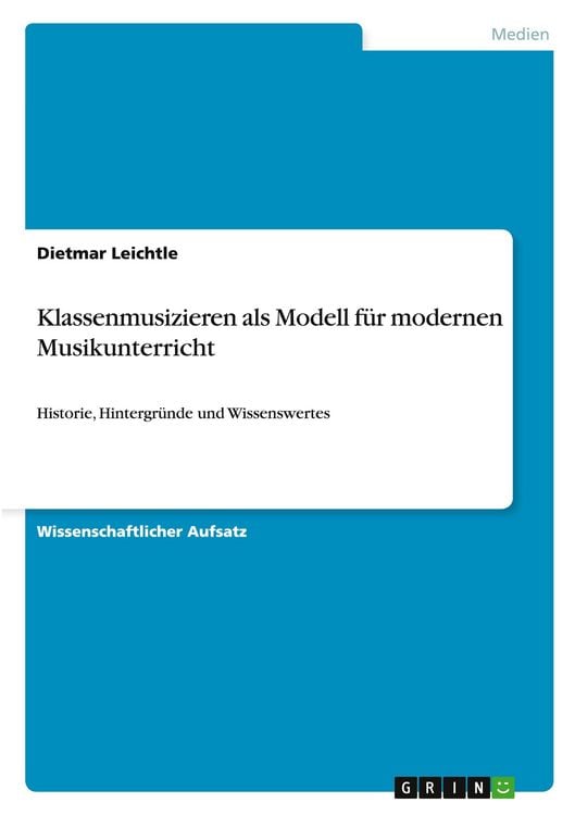 Produktbild: Klassenmusizieren als Modell f&uuml;r modernen Musikunterricht