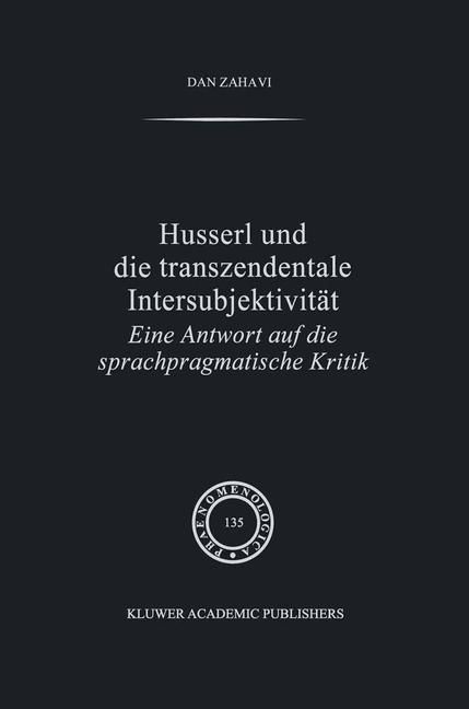 Produktbild: Husserl und Die Transzendentale Intersubjektivit&auml;t