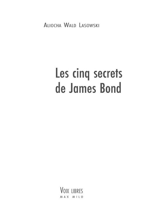 Produktbild: Les cinq secrets de James Bond