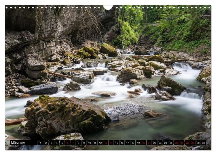 Produktbild: Breitachklamm im Wandel der Jahreszeiten (Wandkalender 2027 DIN A3 quer), CALVENDO Monatskalender