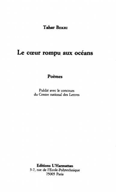 Produktbild: Le Coeur Rompu Aux Oceans