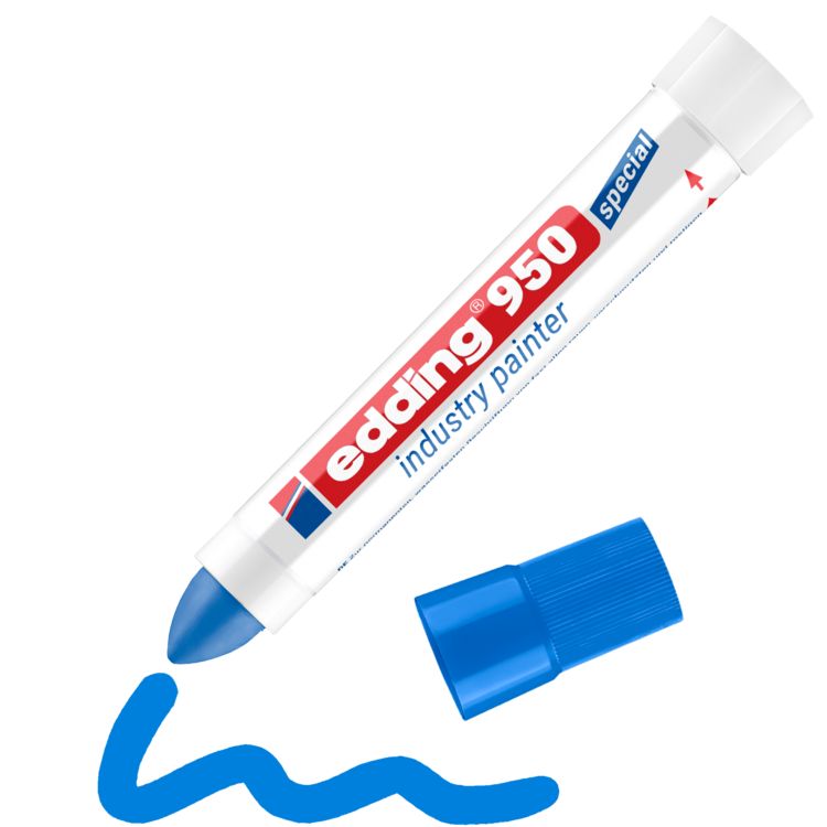 Produktbild: Edding 950 industry painter 4-950003 Industriemarker Blau wasserfest: Ja
