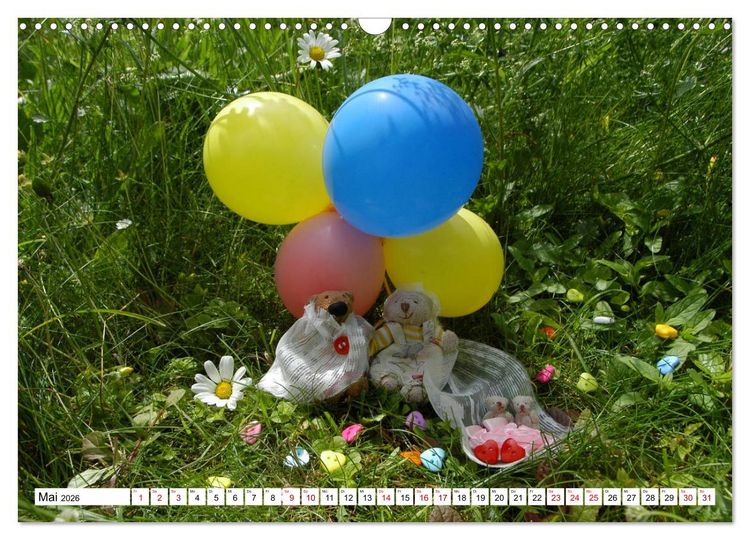 Produktbild: Die kleine Welt der Teddyb&auml;rchen (Wandkalender 2026 DIN A3 quer), CALVENDO Monatskalender