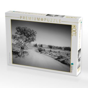 Produktbild: CALVENDO Puzzle Monument Valley Drive und Totem Pole | 1000 Teile Lege-Gr&ouml;&szlig;e 64x48cm Foto-Puzzle f&uuml;r gl&uuml;ckliche Stunden