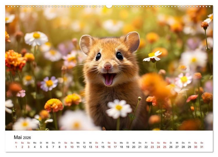 Produktbild: Magic Animals (hochwertiger Premium Wandkalender 2026 DIN A2 quer), Kunstdruck in Hochglanz