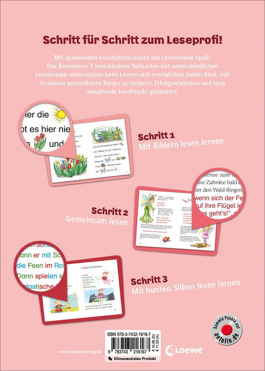 Produktbild: Lesenlernen in 3 Schritten - Die sch&ouml;nsten Feengeschichten