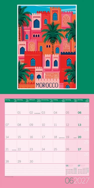 Produktbild: Vintage Voyage Kalender 2027 - 30x30 - Art12