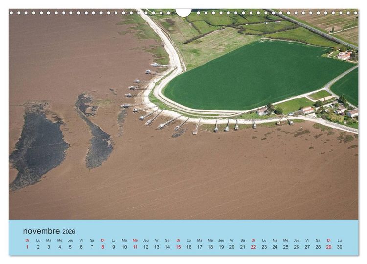 Produktbild: La Charente Maritime, des paysages entre terre et mer (Calendrier mural 2026 DIN A3 vertical), CALVENDO calendrier mensuel