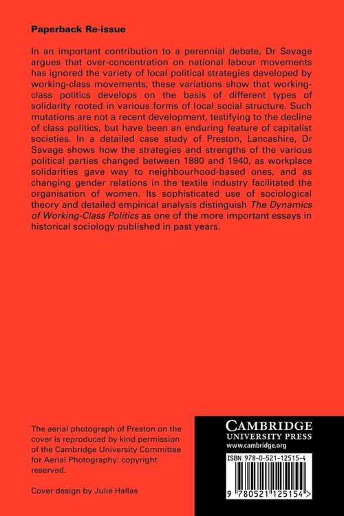 Produktbild: The Dynamics of Working-Class Politics
