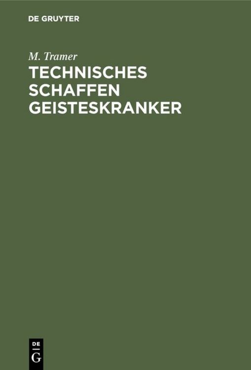 Produktbild: Technisches Schaffen Geisteskranker